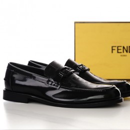 [홍콩명품,FENDI] 펜디 24SS 로고 패턴 가죽 로퍼 구두 (블랙), SE2409, S2, 홍콩명품쇼핑몰,무브타임,악세사리,잡화,생활용품