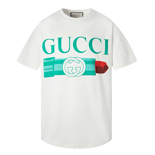 [홍콩명품.Gucci] 구찌 24SS 로고 프린트 반팔 티셔츠 717422, BM11712, JU, 홍콩명품의류,구매대행,온라인명품