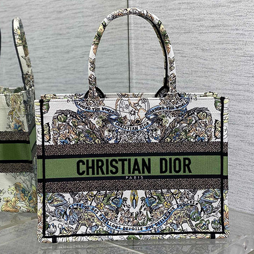 [홍콩명품,Christian Dior] 디올 24SS 로고 미디 북 토트백 (그린), BGM2510, 홍콩명품가방,명품쇼핑몰,크로스백,핸드백,구매대행,무브타임