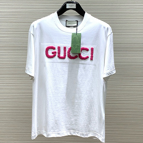 [홍콩명품.Gucci] 구찌 24SS 로고 자수 반팔 티셔츠 (2컬러), BM12663, JS, 홍콩명품의류,구매대행,온라인명품