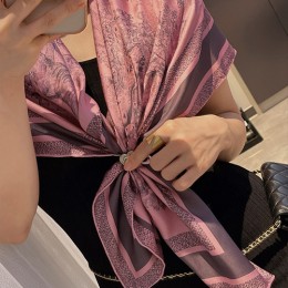 [홍콩명품,Christian Dior] 디올 24SS 로고 패턴 90-90 실크 머플러 스카프 (핑크), ET2187, JX, 남자여자명품,온라인쇼핑,해외직구