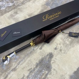 [홍콩명품.RAINIE] 레이니 24SS 선물용 휴대용 손잡이 장식 우산 (브라운), ET2378, JX, 명품악세사리,팔찌,귀걸이,반지