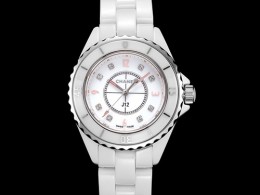 [가격문의][홍콩명품.CHANEL] 샤넬 J12 다이아몬드 33mm 화이트 다이얼 여성용 시계