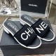 [홍콩명품.CHANEL] 샤넬 24SS 로고 여성 데님 샌들 슬리퍼 (블랙), SE3330, SMS, 명품스니커즈,운동화,구두,로퍼,하이탑,신발