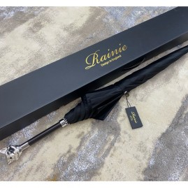 [홍콩명품.RAINIE] 레이니 24SS 로고 선물용 휴대용 손잡이 장식 우산 (블랙), ET2634, JX, 명품악세사리,팔찌,귀걸이,반지