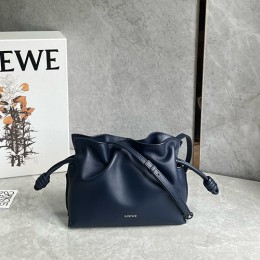 [홍콩명품.LOEWE] 로에베 24SS 로고 Flamenco 레더 가죽 버킷백 크로스백 (네이비), BGM3457, BDA, 홍콩명품가방,명품쇼핑몰,크로스백,핸드백,구매대행,무브타임