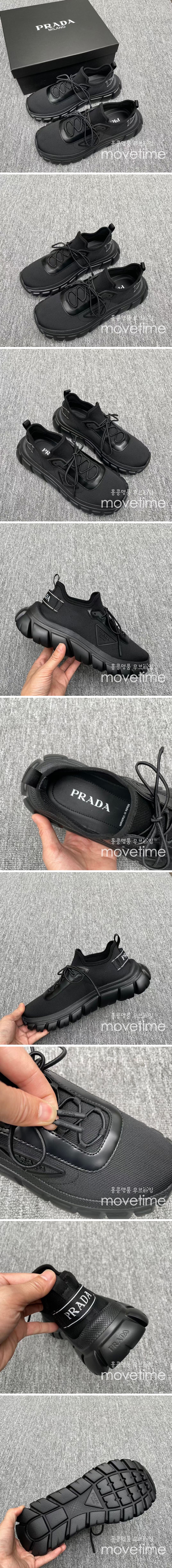 [홍콩명품,PRADA] 프라다 24SS 삼각로고 스니커즈 운동화 (블랙), SE3808, X2, 명품스니커즈,운동화,구두,로퍼,하이탑,신발