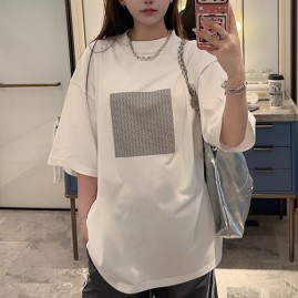 [홍콩명품,Broken Moon] 브로큰문 24SS 로고 여성 반팔 티셔츠 (2컬러), BM15300, TBG, 홍콩명품의류,구매대행,온라인명품