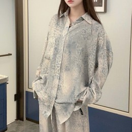 [홍콩명품,Broken Moon] 브로큰문 24SS 로고 패턴 여성 블라우스 남방 셔츠, BM15303, TBG, 홍콩명품의류,구매대행,온라인명품