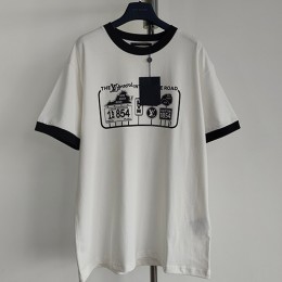[홍콩명품.LOUIS VUITTON] 루이비통 24SS 로고 그래픽 프린트 반팔 티셔츠 (화이트), BM15351, JU, 홍콩명품의류,구매대행,온라인명품