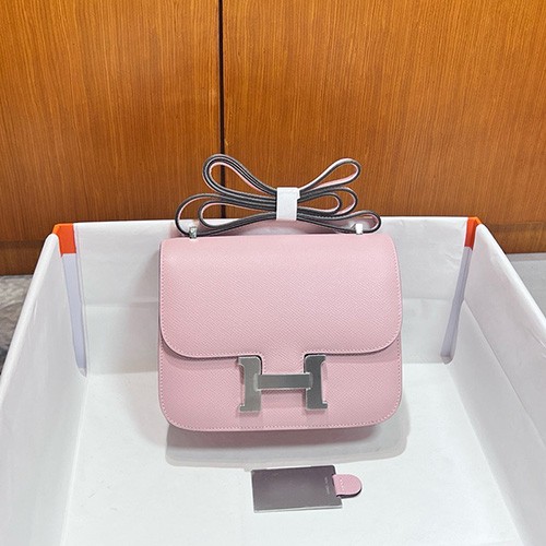 [홍콩명품.Hermes] 에르메스 24SS 로고 Constance19 토트백 크로스백 (핑크-은장), BGM3541, 홍콩명품가방,명품쇼핑몰,크로스백,핸드백,구매대행,무브타임