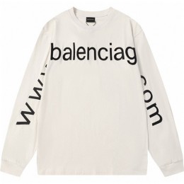 [홍콩명품.BALENCIAGA] 발렌시아가 24SS 로고 프린트 오버핏 긴팔 티셔츠 (2컬러), BM15442, JU, 홍콩명품의류,구매대행,온라인명품
