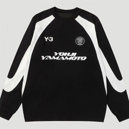[홍콩명품.Y3] 요지야마모토 24SS 로고 프린트 유니폼 긴팔 티셔츠 (2컬러), BM15444, JU, 홍콩명품의류,구매대행,온라인명품
