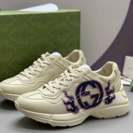 [홍콩명품.Gucci] 구찌 24SS 로고 그래픽 남여 라이톤 스니커즈 운동화 (아이보리), SE3990, PMD, 명품스니커즈,운동화,구두,로퍼,하이탑,신발