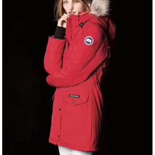 [홍콩명품.CANADA GOOSE] 캐나다구스 24SS 로고 여성 women\'s Trilium parka 파카 자켓 (레드), BM16261, S1F, 홍콩명품의류,구매대행,온라인명품