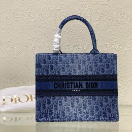 [홍콩명품,Christian Dior] 디올 24SS 로고 오블리크 BOOK 핸드백 토트백 (블루-26cm), BGM3815, 홍콩명품가방,명품쇼핑몰,크로스백,핸드백,구매대행