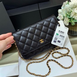 [홍콩명품.CHANEL] 샤넬 24SS 로고 퀄팅 가죽 크로스백 A33814 (블랙-19cm), BGM3908, BDA, 홍콩명품가방,명품쇼핑몰,크로스백,핸드백,구매대행