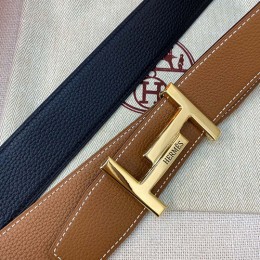 [홍콩명품.Hermes] 에르메스 24SS 로고 H BELT BUCKLE 리버서블 LEATHER STRAP 가죽 벨트 (4컬러), 3.8cm, BT1343, BE, 명품레플리카,인터넷쇼핑몰,남자명품,해외직구