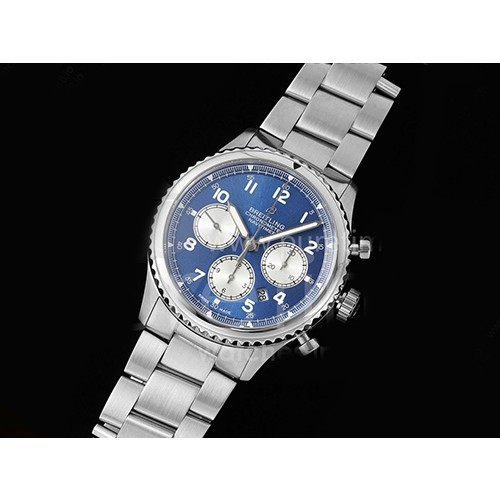 [홍콩명품시계.BREITLING] 브라이틀링 네비타이머 8 SS 크로노 43mm 블루 다이얼