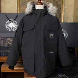 [홍콩명품.CANADA GOOSE] 캐나다구스 24SS 로고 08시리즈 구스다운 후드 파카 자켓 (블랙), BM16731, S1F, 홍콩명품의류,구매대행,온라인명품