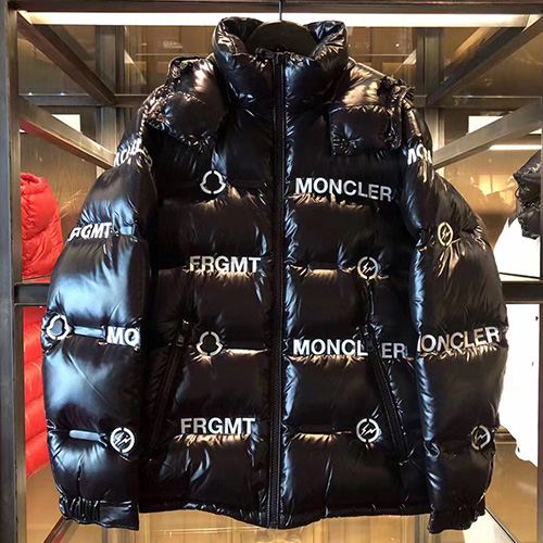 [홍콩명품.MONCLER] 몽클레어 24SS 로고 FRAGMENT MAYCONNE 구스다운 후드 패딩 자켓 (블랙), BM16740, S1F, 홍콩명품의류,구매대행,온라인명품