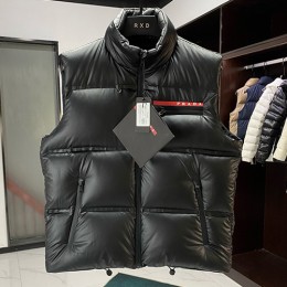 [홍콩명품,PRADA] 프라다 24SS 로고 구스다운 패딩 조끼 베스트 (블랙), BM16795, KSM, 홍콩명품의류,구매대행,온라인명품