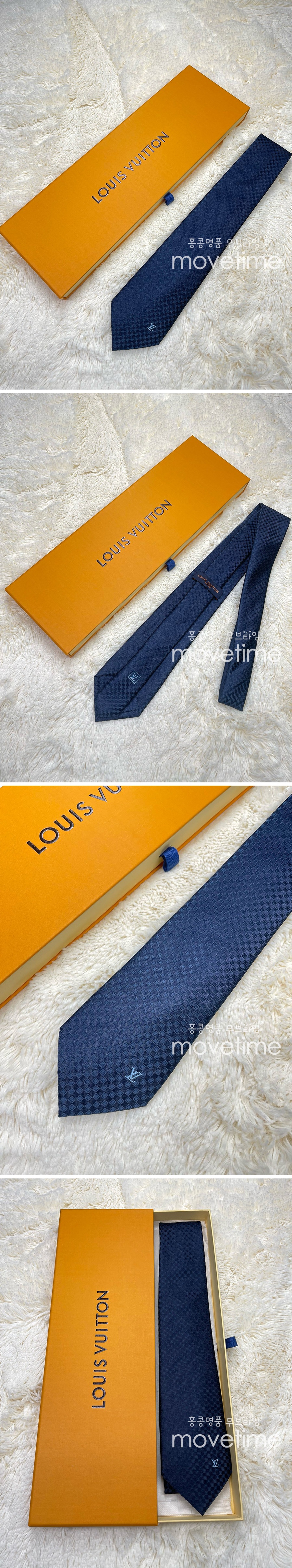 [홍콩명품.LOUIS VUITTON] 루이비통 24SS 로고 모노그램 남성 넥타이 (네이비-8cm), ET2776, NNT, 홍콩명품의류,구매대행,온라인명품