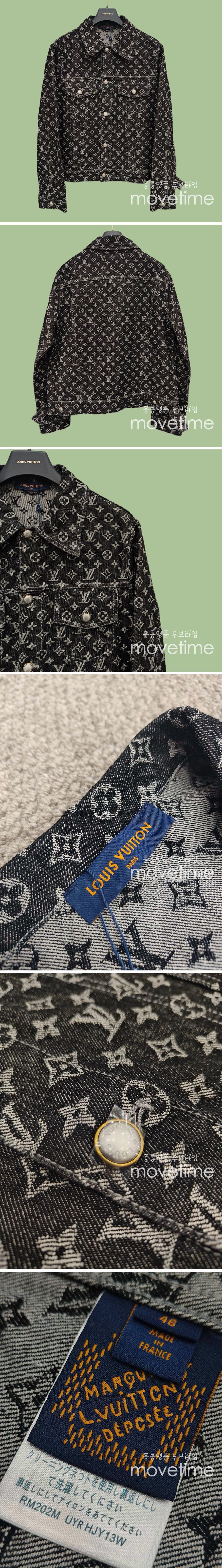 [홍콩명품.LOUIS VUITTON] 루이비통 24SS 로고 모노그램 데님 자켓 (블랙), BM17257, JL, 홍콩명품의류,구매대행,온라인명품