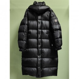 [홍콩명품.MONCLER] 몽클레어 24SS 로고 후드 탈부착 다운 롱패딩 자켓 (블랙), BM17482, JL, 홍콩명품의류,구매대행,온라인명품