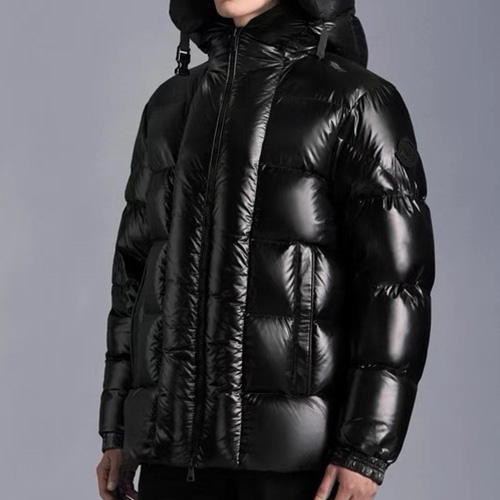 [홍콩명품.MONCLER] 몽클레어 24SS 로고 후드 구스다운 패딩 자켓 (블랙), BM17489, S1F, 홍콩명품의류,구매대행,온라인명품