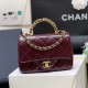 [홍콩명품.CHANEL] 샤넬 24SS 로고 24B Mini Flap with Top Handle퀄팅 핸드백 크로스백 (와인-금장), BGM4319, BDA, 홍콩명품가방,명품쇼핑몰,크로스백,핸드백,구매대행