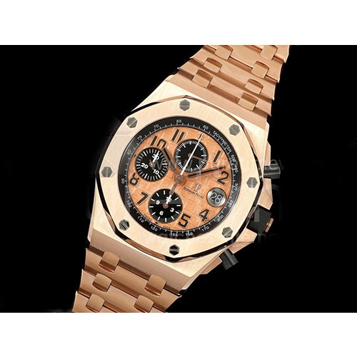[홍콩명품시계.AUDEMARS PIGUET] 오데마피게 로얄오크 오프쇼어 42mm 로즈골드 골드 다이얼
