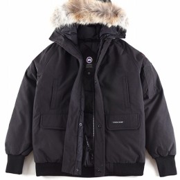 [홍콩명품.CANADA GOOSE] 캐나다구스 25SS 로고 폭스퍼 다운 패딩 봄버 자켓 (블랙), BM18218, S1F, 홍콩명품의류,구매대행,온라인명품