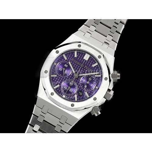 [홍콩명품시계.AUDEMARS PIGUET] 오데마피게 로얄오크 크로노 26240 44mm 퍼플 다이얼