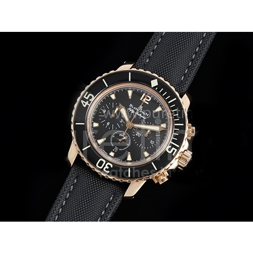 [BLANCPAIN] 블랑팡 피프티 패덤스 로즈골드 크로노 45mm 블랙 다이얼