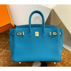 [홍콩명품.Hermes] 에르메스 25SS 로고 Birkin Togo 25 토트백 핸드백 (블루-금장), BGM4482, H3, 홍콩명품가방,명품쇼핑몰,크로스백,핸드백,구매대행