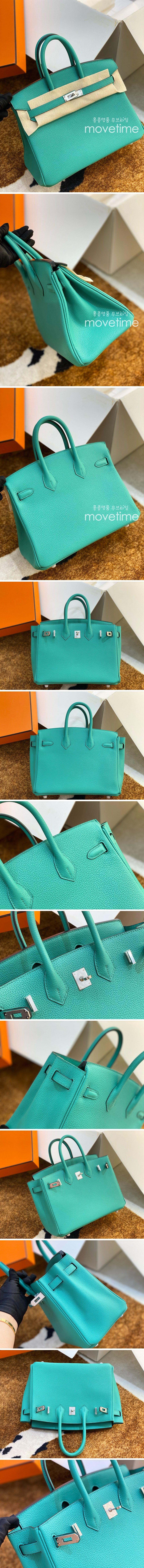 [홍콩명품.Hermes] 에르메스 25SS 로고 Birkin Togo 25 토트백 핸드백 (그린-은장), BGM4484, H3, 홍콩명품가방,명품쇼핑몰,크로스백,핸드백,구매대행