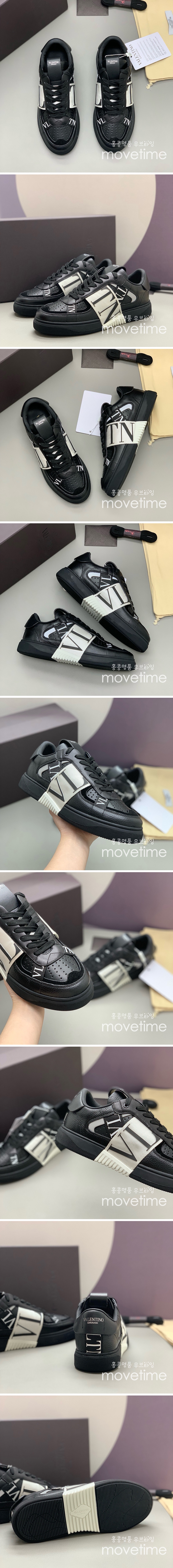 [홍콩명품.Valentino] 발렌티노 25SS 로고 남여 레더 가죽 스니커즈 운동화 (블랙), SE4560, PMD, 명품스니커즈,운동화,구두,로퍼,하이탑,신발