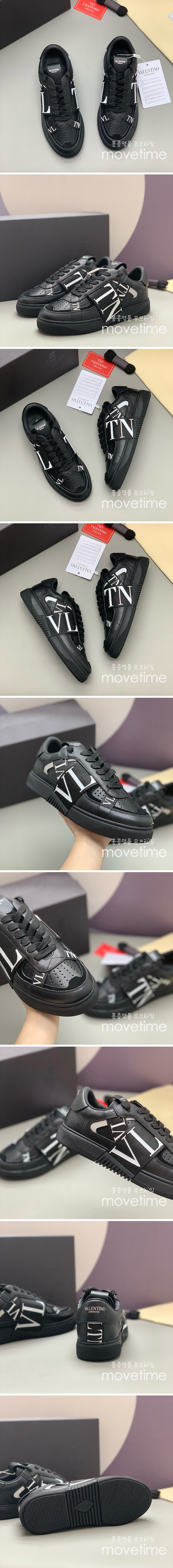 [홍콩명품.Valentino] 발렌티노 25SS 로고 남여 레더 가죽 스니커즈 운동화 (블랙), SE4561, PMD, 명품스니커즈,운동화,구두,로퍼,하이탑,신발