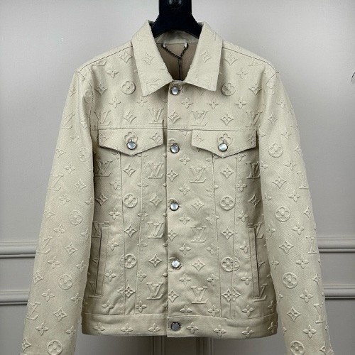 [홍콩명품.LOUIS VUITTON] 루이비통 25SS 로고 모노그램 데님 자켓 (아이보리), BM19401, JU, 홍콩명품의류,구매대행,온라인명품