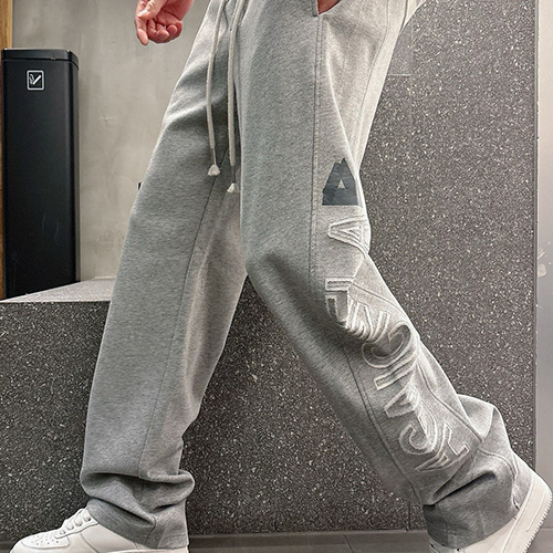 [홍콩명품.BALENCIAGA] 발렌시아가 25SS 로고 조거 팬츠 바지 (그레이), BM19470, G5, 홍콩명품의류,구매대행,온라인명품