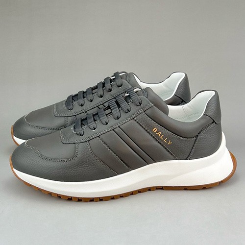 [홍콩명품.BALLY] 발리 25SS 로고 레더 가죽 스니커즈 운동화 (그레이), SE4660, S3, 명품스니커즈,운동화,구두,로퍼,하이탑,신발