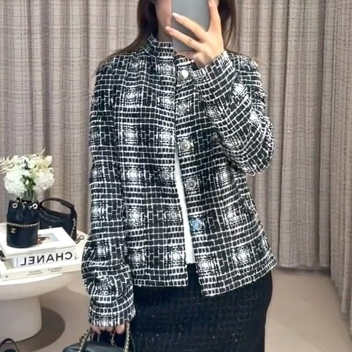 [홍콩명품.CHANEL] 샤넬 25SS 로고 여성 트위드 자켓 (블랙), BM19547, PG, 홍콩명품의류,구매대행,온라인명품