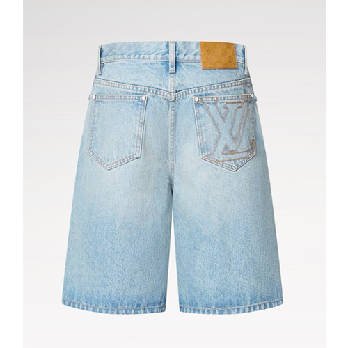 [홍콩명품.LOUIS VUITTON] 루이비통 25SS 로고 데님 쇼츠 반바지, BM19647, KB, 홍콩명품의류,구매대행,온라인명품