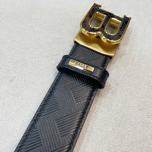 [홍콩명품.BALLY] 발리 25SS 로고 레더 가죽 자동 벨트 (블랙-금장), 3.4cm, BT1401, BRB, 명품레플리카,인터넷쇼핑몰,남자명품,해외직구