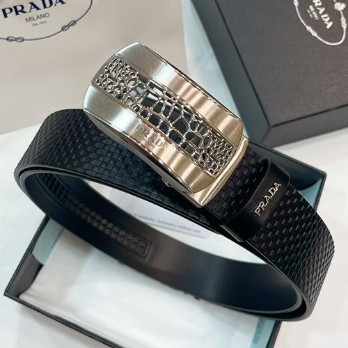 [홍콩명품,PRADA] 프라다 25SS 로고 레더 가죽 자동 벨트 (2컬러), 3.5cm, BT1409, BRB, 명품레플리카,인터넷쇼핑몰,남자명품,해외직구