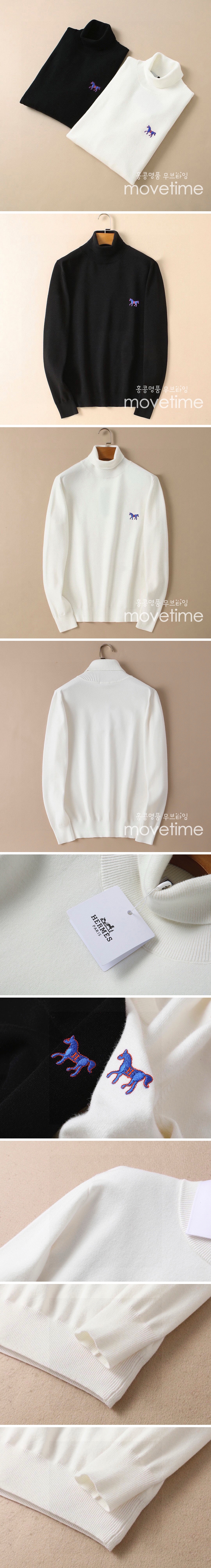 [홍콩명품.Hermes] 에르메스 25SS 로고 자수 하이넥 니트 스웨터 (2컬러), BM19931, MKD, 홍콩명품의류,구매대행,온라인명품