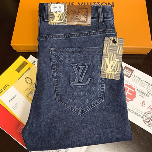 [홍콩명품.LOUIS VUITTON] 루이비통 25SS 로고 데님 팬츠 진 청바지, BM19958, S1F, 홍콩명품의류,구매대행,온라인명품