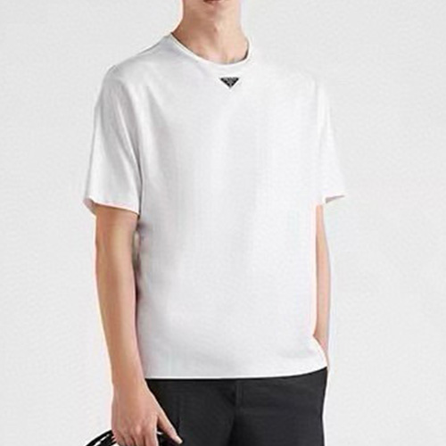 [홍콩명품,PRADA] 프라다 25SS 삼각로고 반팔 티셔츠 (2컬러), BM20036, JL, 홍콩명품의류,구매대행,온라인명품