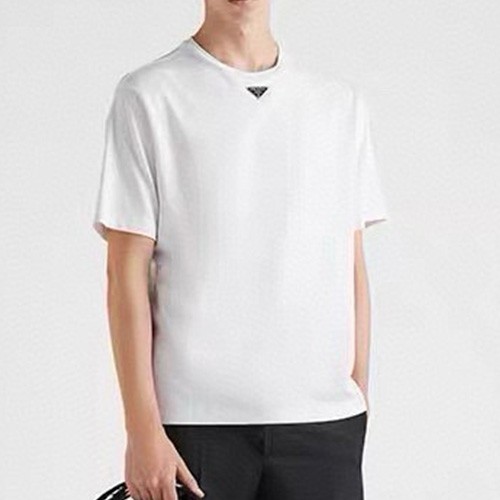 [홍콩명품,PRADA] 프라다 25SS 삼각로고 반팔 티셔츠 (2컬러), BM20036, JL, 홍콩명품의류,구매대행,온라인명품